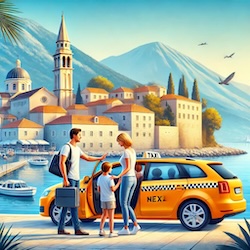 Airport taxi from Budva to Tivat Airport