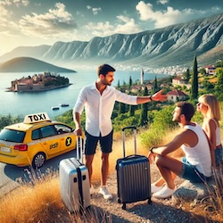 Custom taxi trips from Budva